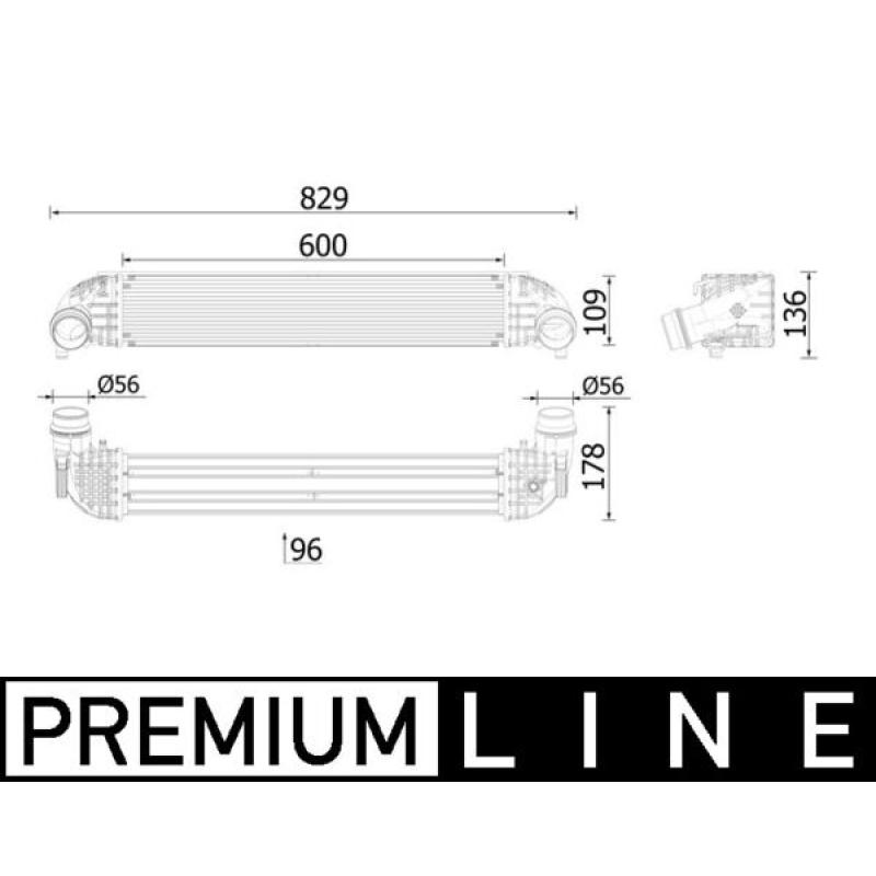Intercooler, échangeur MAHLE CI 615 000P - Visuel 1