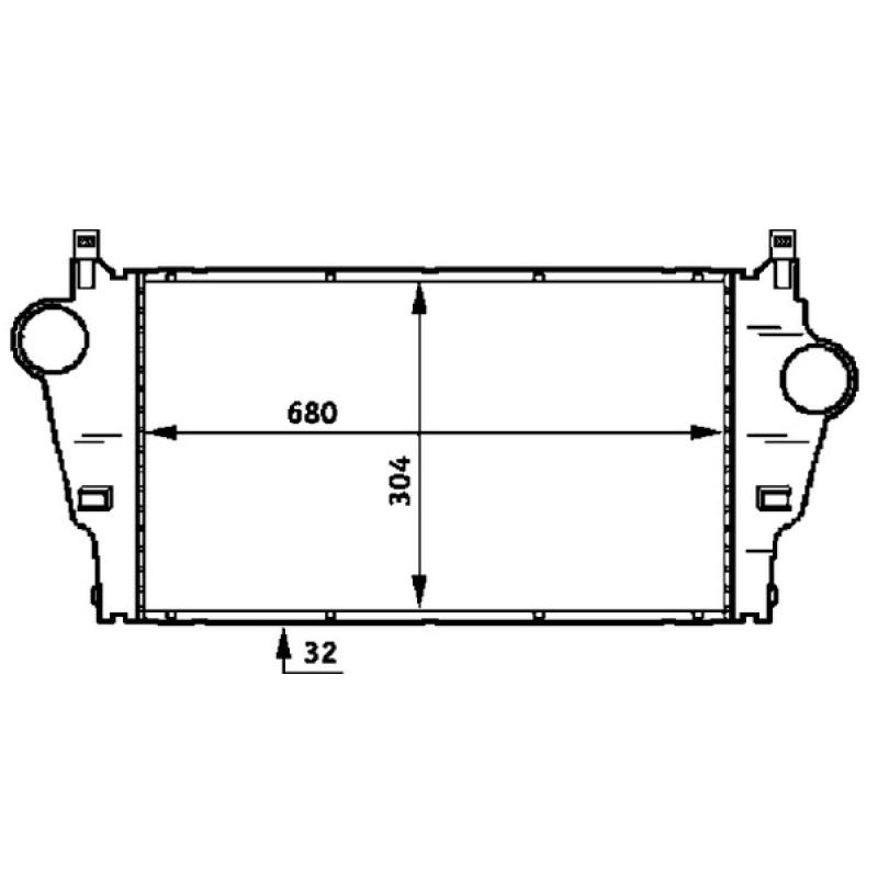 Intercooler, échangeur MAHLE CI 62 000P - Visuel 1