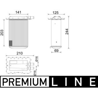 Intercooler, échangeur MAHLE CI 642 000P pour AUDI A6 S6 quattro - 450cv Intercooler, échangeur MAHLE CI 642 000P pour AUDI A6 S6 quattro - 450cv