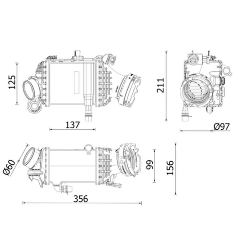 Refroidisseur d'air de suralimentation MAHLE CI 659 000P - Visuel 1