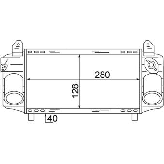 Intercooler, échangeur MAHLE [CI 72 000S]