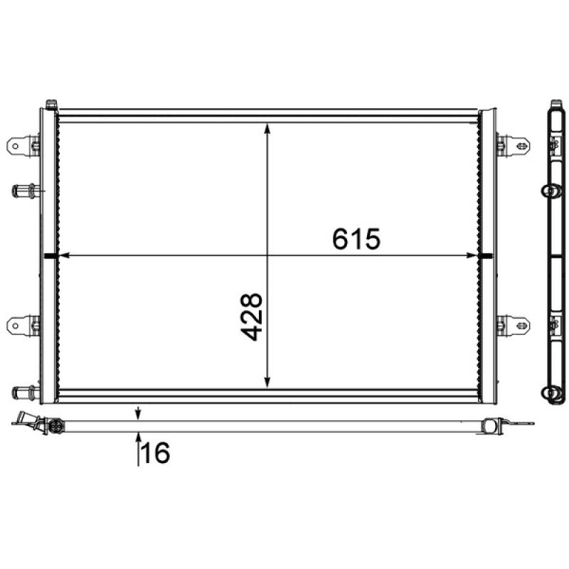 Radiateur basse température, intercooler MAHLE CIR 10 000P - Visuel 1