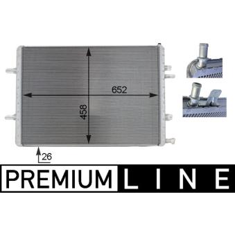 Radiateur basse température, intercooler MAHLE CIR 3 000P pour BMW Série 3 S8 quattro - 518cv Radiateur basse température, intercooler MAHLE CIR 3 000P pour BMW Série 3 S8 quattro - 518cv