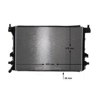 Radiateur basse température, intercooler MAHLE OEM 5Q0121251HQ