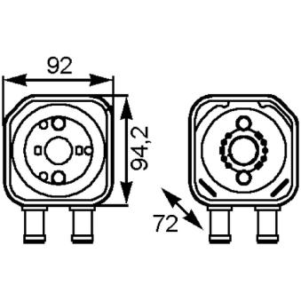 Radiateur d'huile MAHLE CLC 164 000S