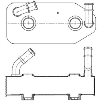 Radiateur d'huile de boîte automatique MAHLE CLC 178 000S pour DODGE CALIBER 1.9 TDI - 110cv