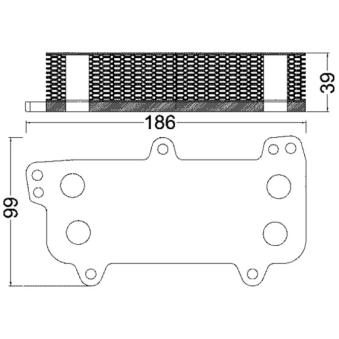 Radiateur d'huile MAHLE OEM 070117021D