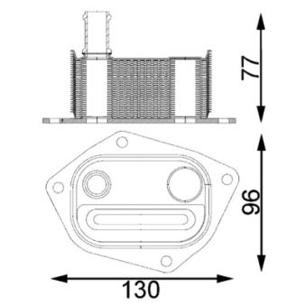 Radiateur d'huile MAHLE OEM 264102A650