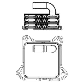Radiateur d'huile MAHLE CLC 2 000S pour SKODA RAPID 1.2 TSI - 86cv