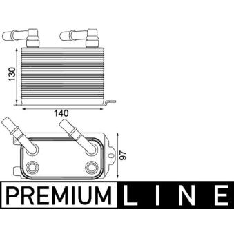 Radiateur d'huile de boîte automatique MAHLE [CLC 228 000P]
