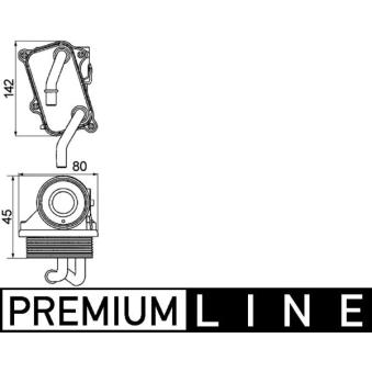 Radiateur d'huile MAHLE OEM 1121880401