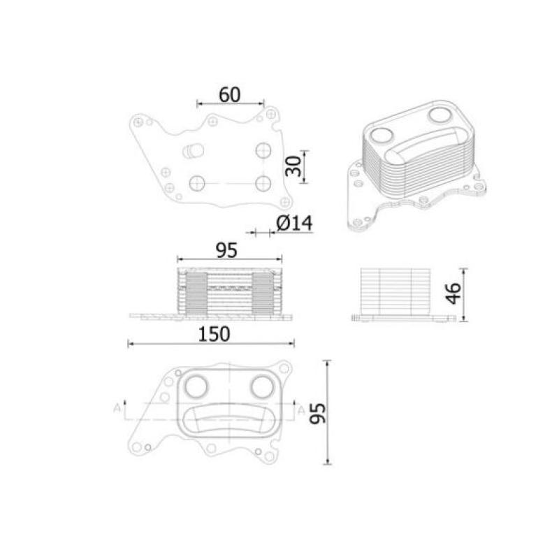 Radiateur d'huile MAHLE CLC 278 000S - Visuel 1