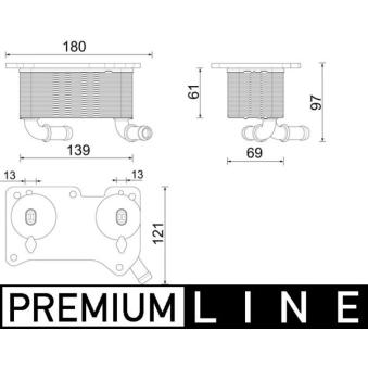 Radiateur d'huile MAHLE CLC 294 000P