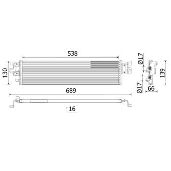 Radiateur d'huile de boîte automatique MAHLE [CLC 328 000P]