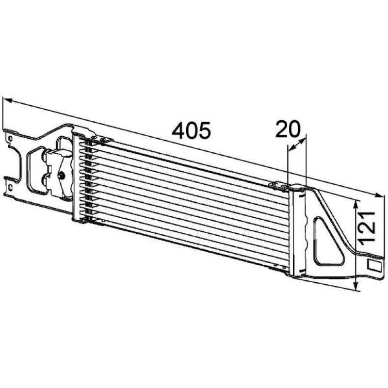 Radiateur d'huile de boîte automatique MAHLE CLC 57 000P - Visuel 2