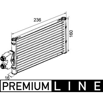 Radiateur d'huile de boîte automatique MAHLE CLC 74 000P pour MERCEDES-BENZ CLASSE E E 320 CDI - 224cv