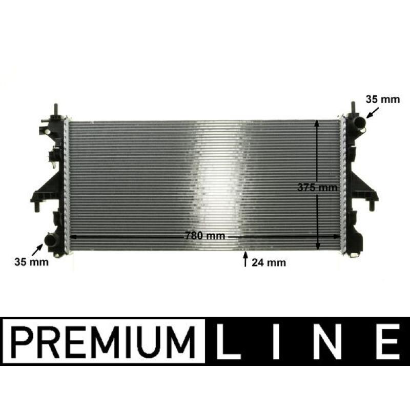 Radiateur, refroidissement du moteur MAHLE CR 1068 000P - Visuel 1