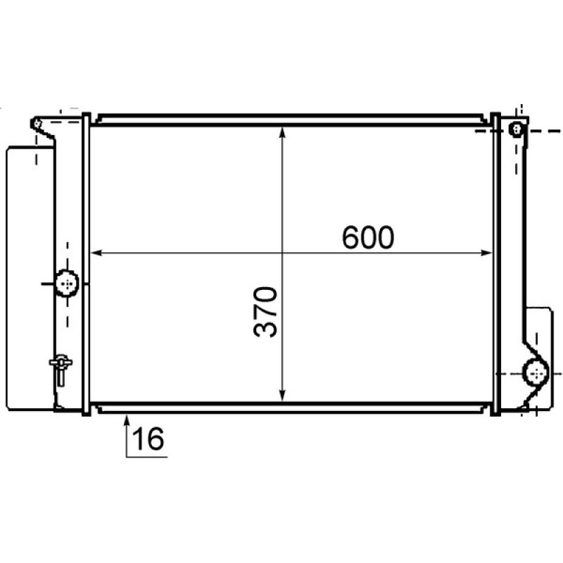 Radiateur, refroidissement du moteur MAHLE CR 1078 000S - Visuel 1
