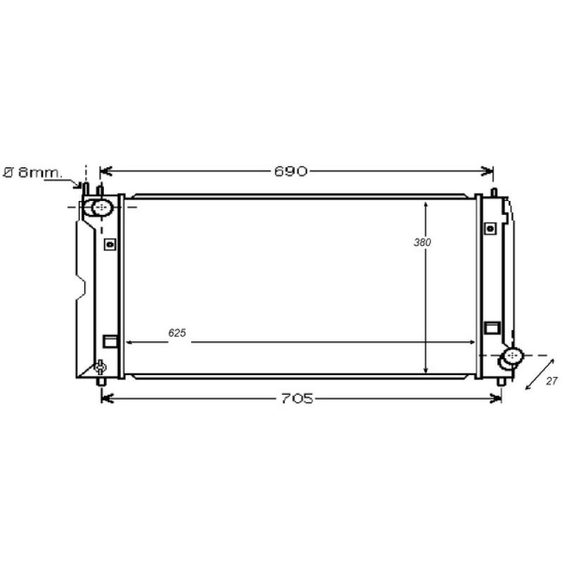 Radiateur, refroidissement du moteur MAHLE CR 1079 000S - Visuel 1