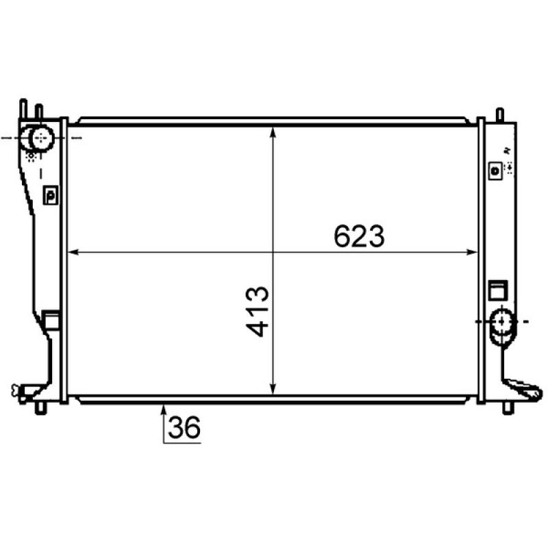 Radiateur, refroidissement du moteur MAHLE CR 1081 000S - Visuel 1