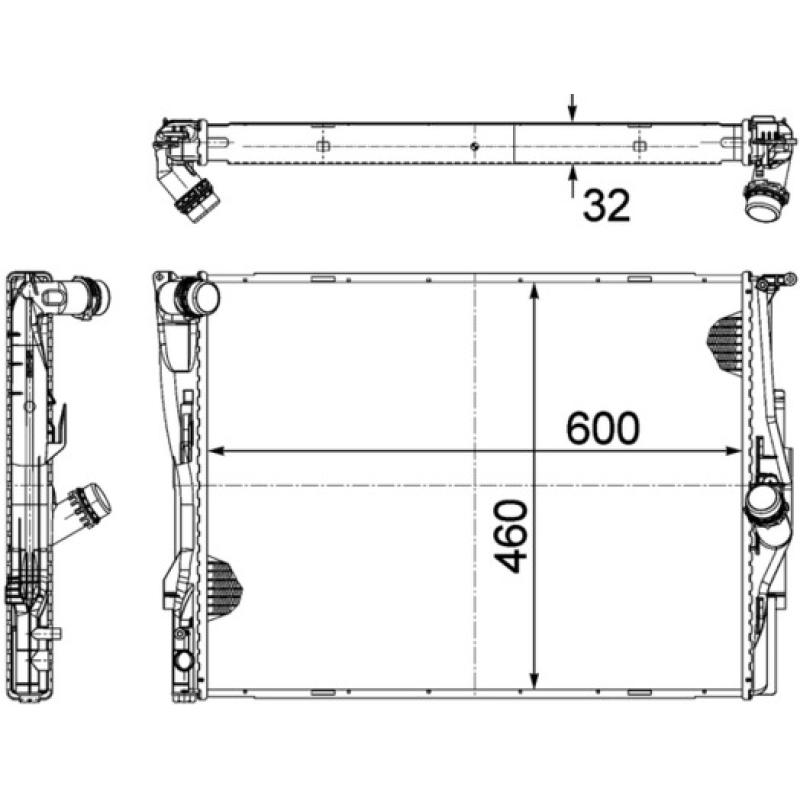 Radiateur, refroidissement du moteur MAHLE CR 1089 000P - Visuel 1