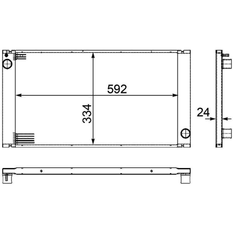 Radiateur, refroidissement du moteur MAHLE CR 1095 000P - Visuel 1