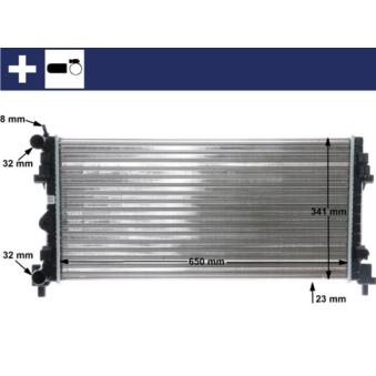 Radiateur, refroidissement du moteur MAHLE OEM 6R0121253N