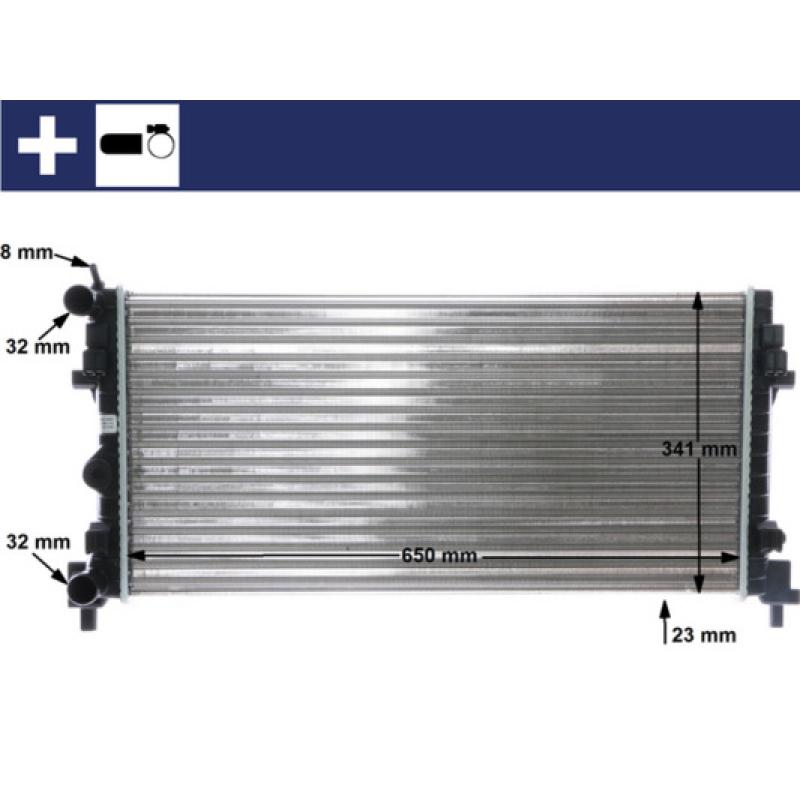 Radiateur, refroidissement du moteur MAHLE CR 1096 000S - Visuel 1
