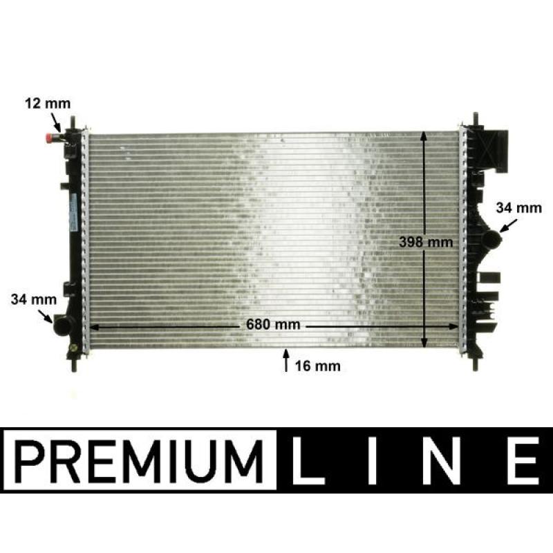 Radiateur, refroidissement du moteur MAHLE CR 1097 000P - Visuel 1
