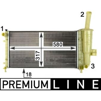 Radiateur, refroidissement du moteur MAHLE OEM 51714679
