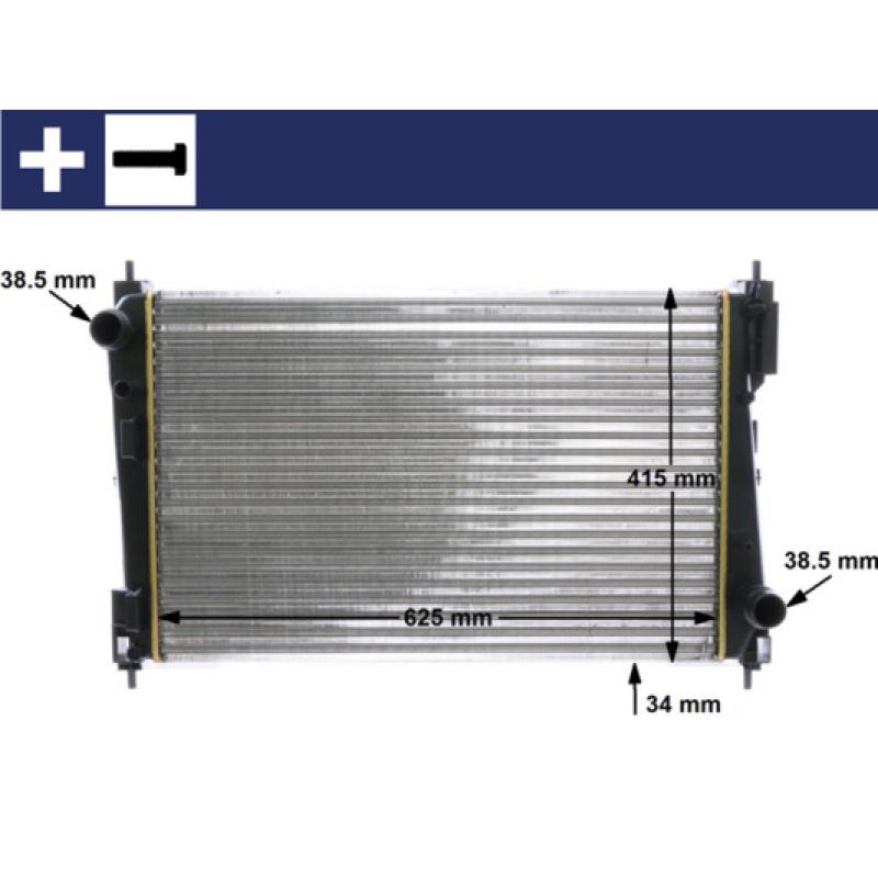 Radiateur, refroidissement du moteur MAHLE CR 1111 000S - Visuel 1