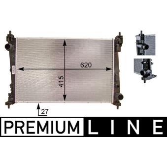 Radiateur, refroidissement du moteur MAHLE OEM 0000051896964