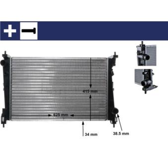 Radiateur, refroidissement du moteur MAHLE OEM 0000051896964