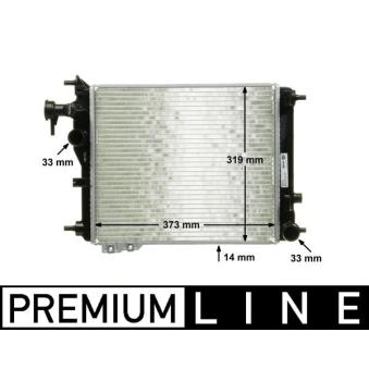 Radiateur, refroidissement du moteur MAHLE OEM 253101C206