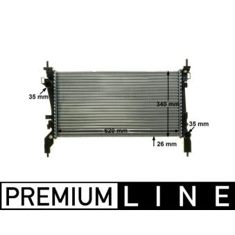 Radiateur, refroidissement du moteur MAHLE OEM 1330T9
