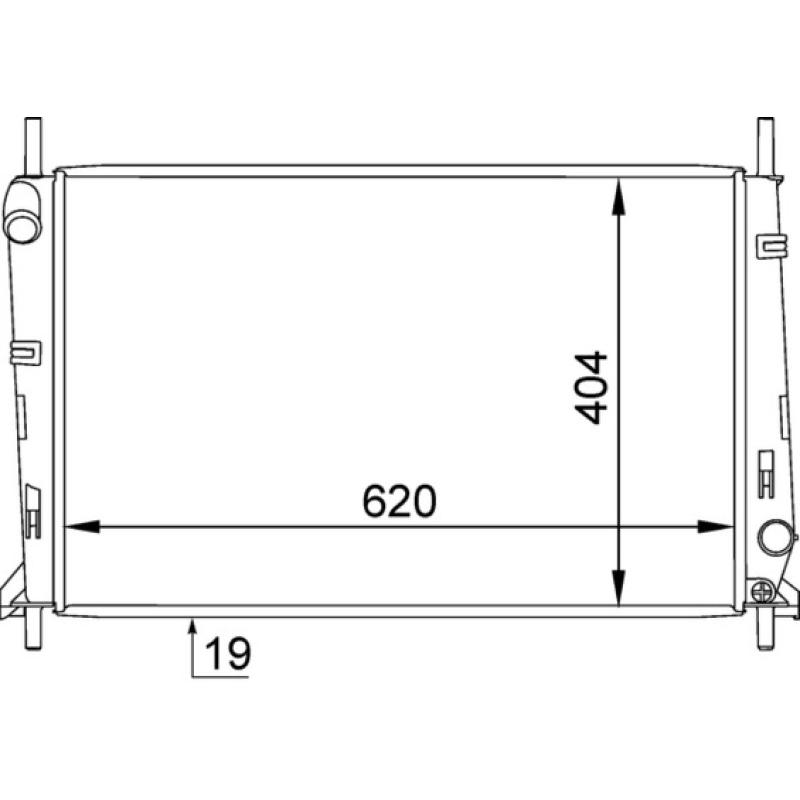Radiateur, refroidissement du moteur MAHLE CR 1138 000S - Visuel 1