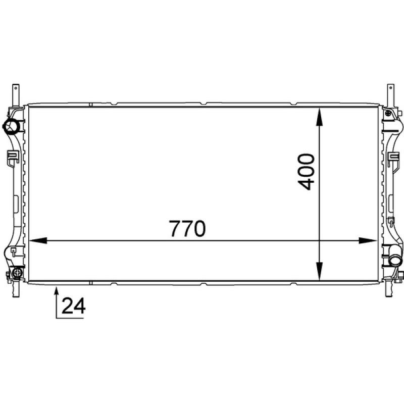 Radiateur, refroidissement du moteur MAHLE CR 1143 000S - Visuel 1
