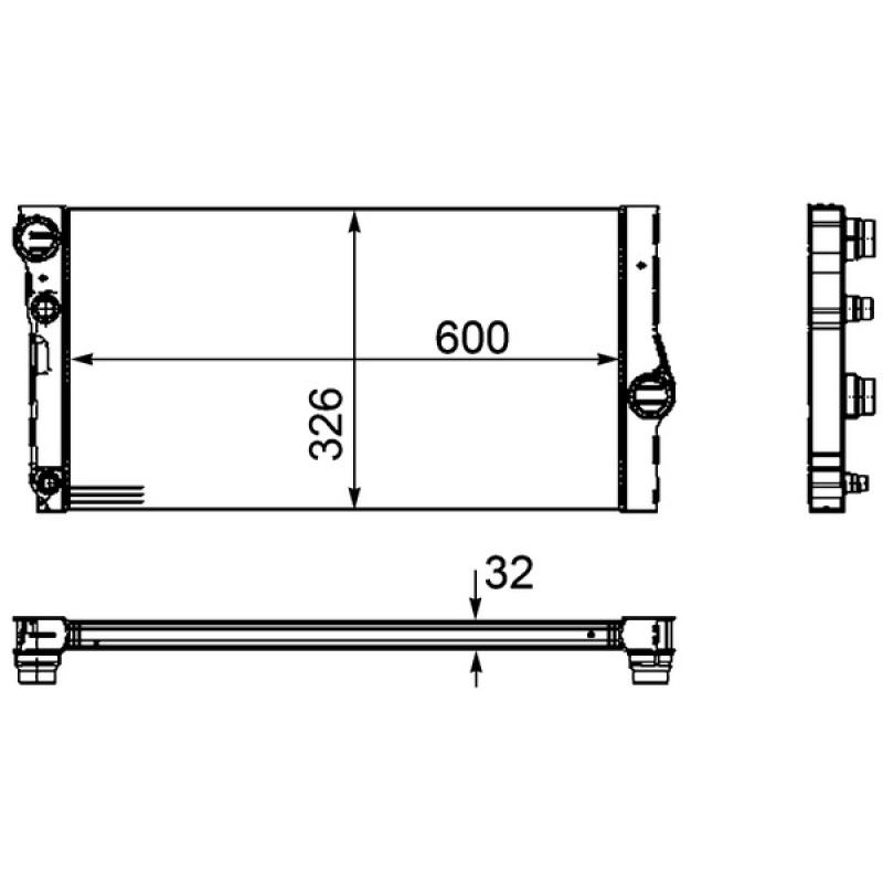 Radiateur, refroidissement du moteur MAHLE CR 1147 000P - Visuel 2