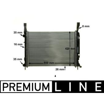 Radiateur, refroidissement du moteur MAHLE OEM 8200418328