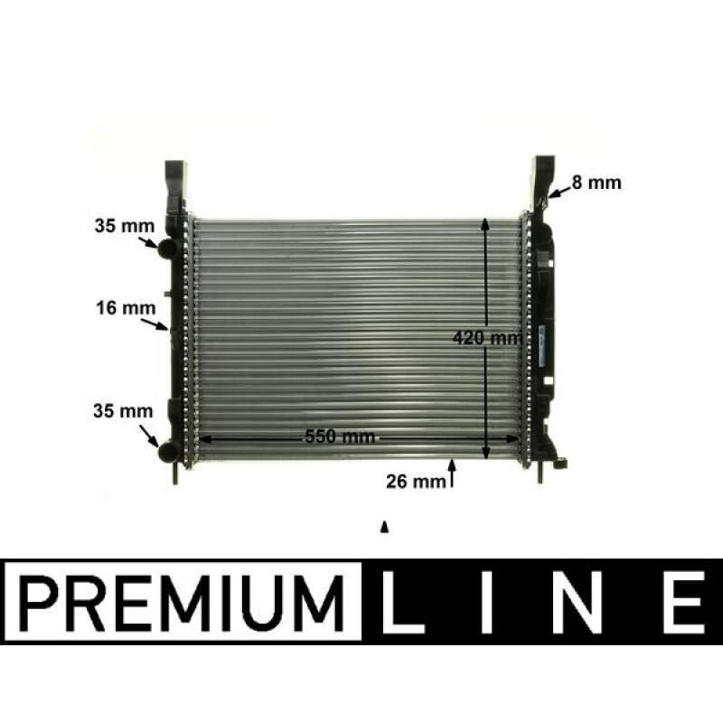 Radiateur, refroidissement du moteur MAHLE CR 1157 000P - Visuel 1