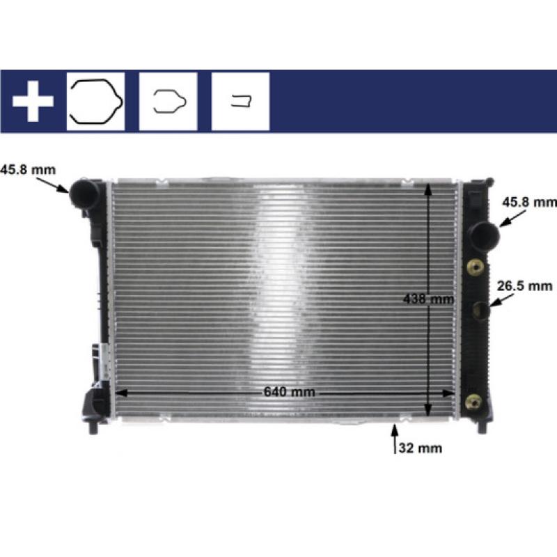 Radiateur, refroidissement du moteur MAHLE CR 1176 000S - Visuel 1