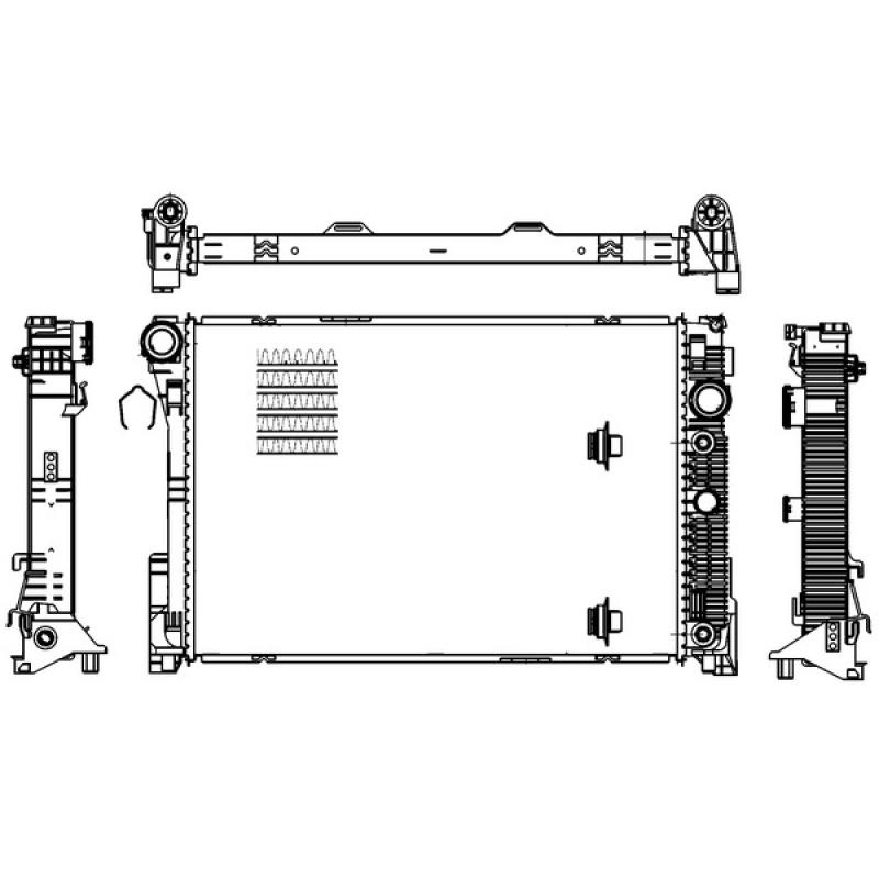 Radiateur, refroidissement du moteur MAHLE CR 1176 000S - Visuel 2