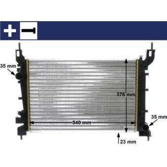 Radiateur, refroidissement du moteur MAHLE OEM 51784706