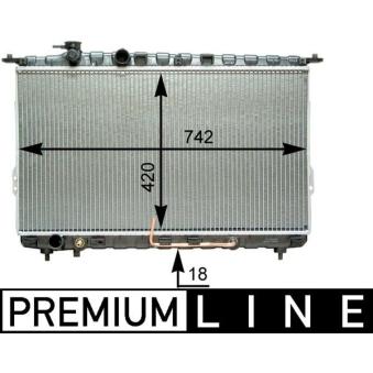 Radiateur, refroidissement du moteur MAHLE CR 1291 000P