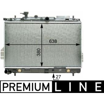 Radiateur, refroidissement du moteur MAHLE CR 1293 000P