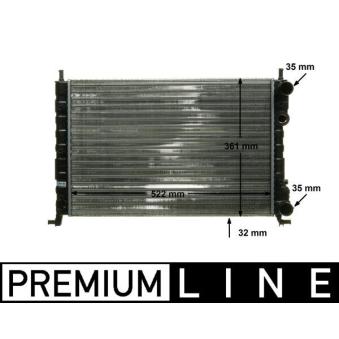 Radiateur, refroidissement du moteur MAHLE CR 130 000P pour FIAT PALIO 1.2 - 60cv