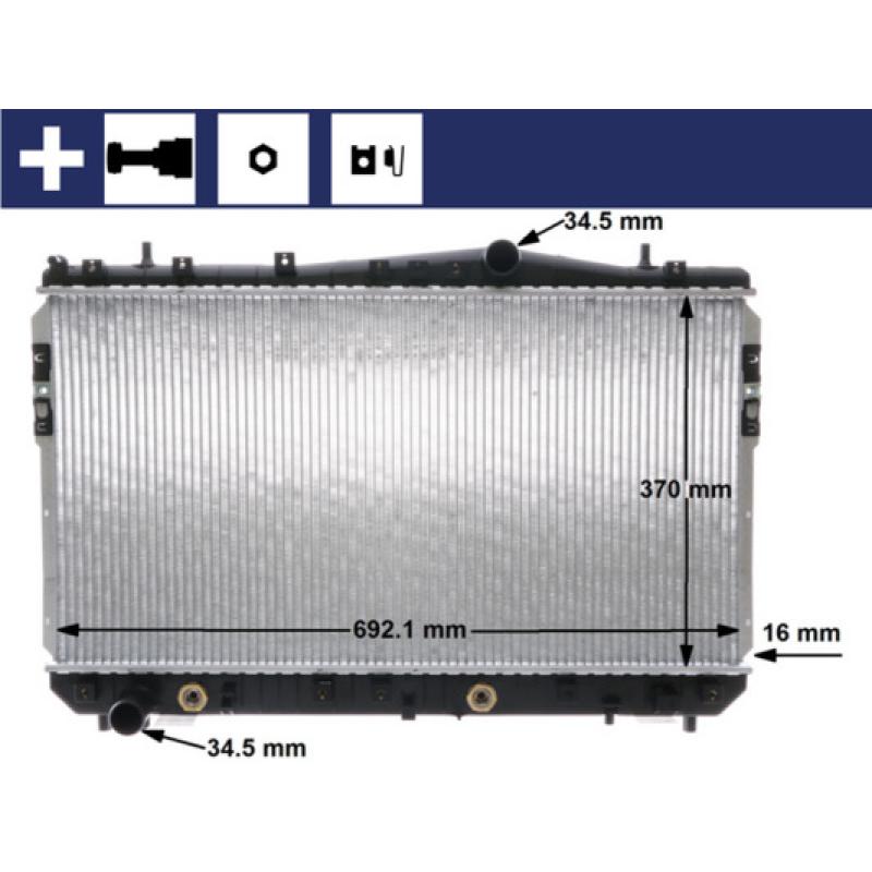 Radiateur, refroidissement du moteur MAHLE CR 1311 000S - Visuel 1