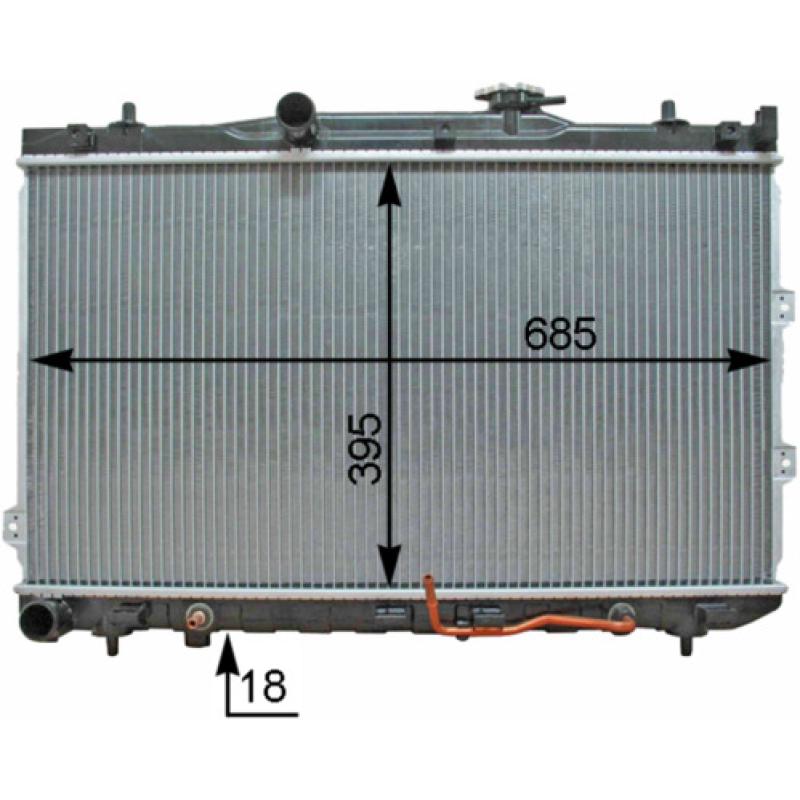 Radiateur, refroidissement du moteur MAHLE CR 1336 000P - Visuel 1