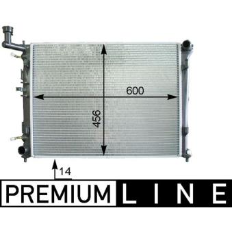 Radiateur, refroidissement du moteur MAHLE OEM 253102H050