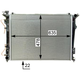 Radiateur, refroidissement du moteur MAHLE CR 1338 000S